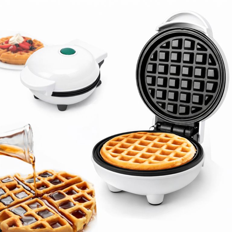 Mini Waflera Eléctrica Portátil Antiadherente Para Desayunos