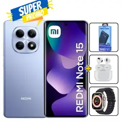 XIAOMI - Redmi Note 15 256GB Morado + Cargador 10000mah + Audifonos + Smartwatch REGISTRADO