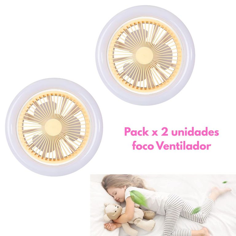 Foco Ventilador Led Con Control