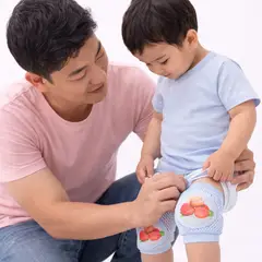 GENERICO - Rodilleras Acolchadas Para Bebé Color Celeste Cómodas Y Transpirables