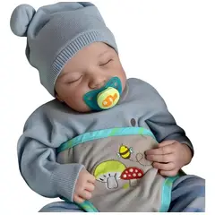 LSABEL RENACI - Renacer Bebé Muñeca De Cuerpo Completo De Silicona 46 Cm