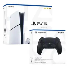 SONY - Consola Playstation 5 Slim Lector de Discos incluido con Mando Negro