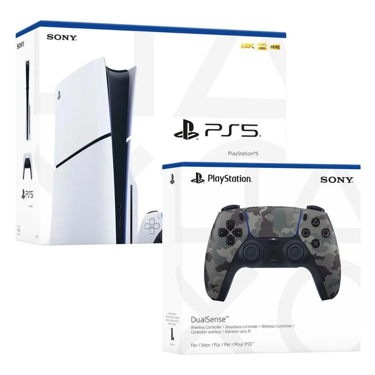 Consola Playstation 5 Slim Lector de Discos incluido con Mando Camuflado