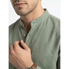 ISAGUE - CAMISA CUELLO NERU LINO MANGA LARGA HOMBRE