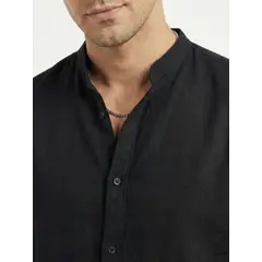 ISAGUE - CAMISA CUELLO NERU LINO MANGA LARGA HOMBRE