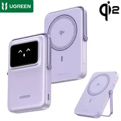 UGREEN - Batería Magnética Externa 10000 PB764 Mag-Go 20W Qi2 45337 Lila