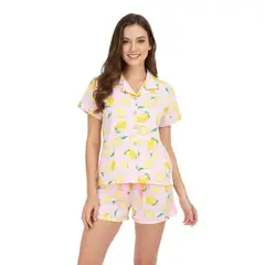 GENERICO - Pijama Dama Clásic Lémon Pink - Inga Pijamas