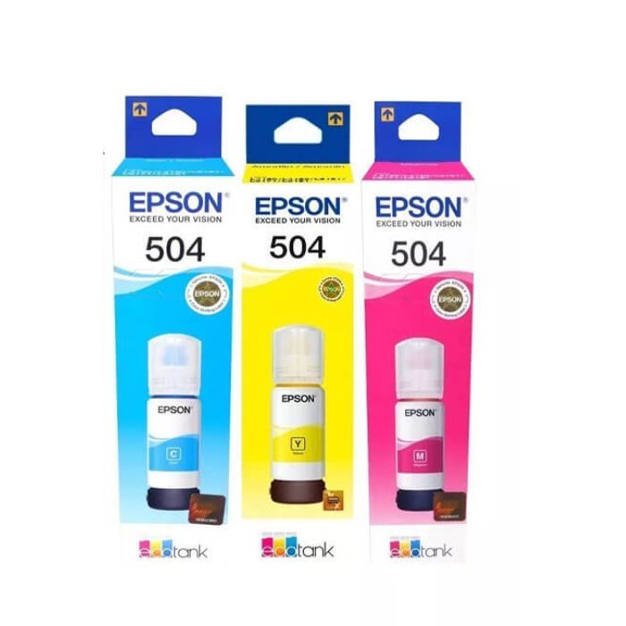TINTA 504 PACK X3 COLORES CMY T504