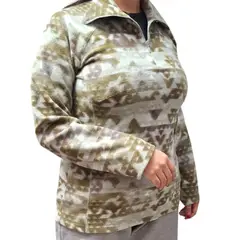 COLUMBIA - Chompa Polar Mujer Arctic Air Printed Half - S - Verde - S