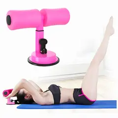 GENERICO - Soporte de Succión para Abdominales Rosado Barra Multifunción