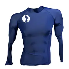 AQUA&MODA - LICRA CON PROTECCIÓN UV AQUAMODA LAMGKUA GKU UNISEX AZUL LOGO BLANCO REFLECTIVO