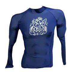 AQUA&MODA - LICRA CON PROTECCIÓN UV AQUAMODA LAMSURFA SURF UNISEX AZUL LOGO BLANCO REFLECTIVO
