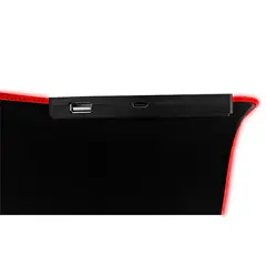 TEROS - Mouse pad gamer TE-3013G RGB USB a tipo C negro