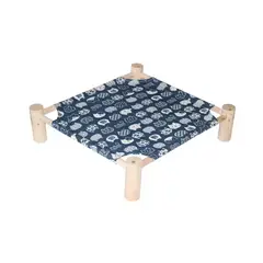 GENERICO - Cama Hamaca Elevada de BAMBÚ para Mascotas Diseño 2