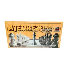 GENERICO - Set de Juegos de Mesa Clásico Ajedrez & Dama Profesional