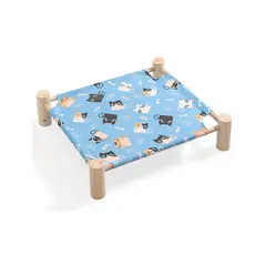 GENERICO - Cama Hamaca Elevada de BAMBÚ para Mascotas Diseño 3