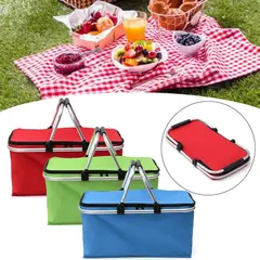 INSPIRA MARKET - Cesta Canasta Térmica Portátil Para Picnic