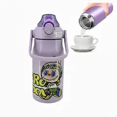 GENERICO - Toma Todo Térmico de Acero Inoxidable Mug 1 Litro Tumbler Personal Portable Diseño Kawaii