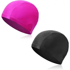 GENERICO - Gorro Piscina Niños Tela 4-10 Años FUCSIA