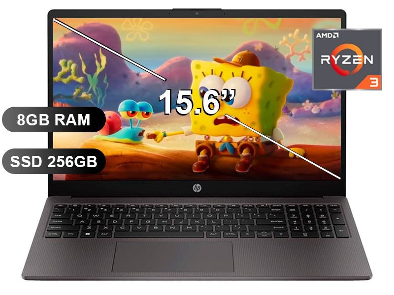 LAPTOP 255 G10 RYZEN 3-7320U/ 8GB/ SSD256GB/ FREE/ 15.6/ A9BS1LT