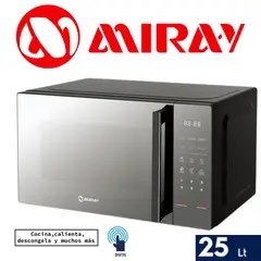 MIRAY - HORNO MICROONDAS 25L 11 NIVELES 800W MOD HMM-255N