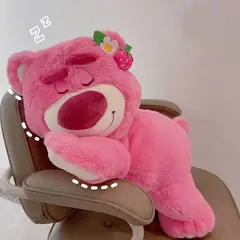 GENERICO - PELUCHE DE FRESAS OSO LOTSO ECHADO mide 110cm