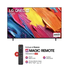 LG - Televisor 65 QNED 4k ThinQ AI 65QNED70ASA Smart TV 2025