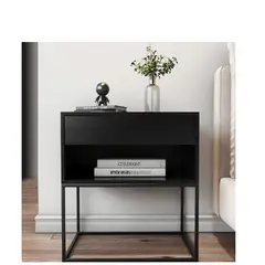 DABUILDINGSER ACEROS & MUEBLES - Velador Moderno Alice Black