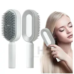 ROHS - CEPILLO PARA PEINAR CABELLO CON BOTON DE FACIL LIMPIEZA