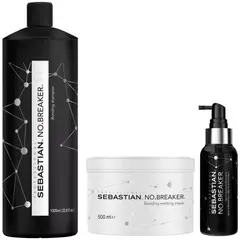 SEBASTIAN - Shampoo 1lit + Mascarilla 500ml + Spray Nobreaker