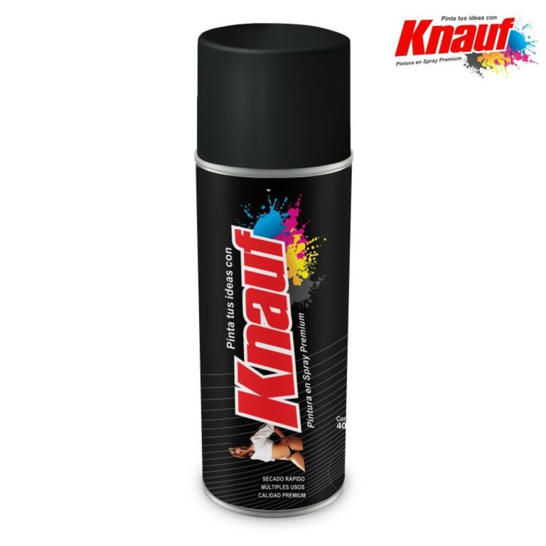 PACK X 6 UND: PINTURA SPRAY SINTÉTICO NEGRO BRILLANTE # 11 - 400ML –