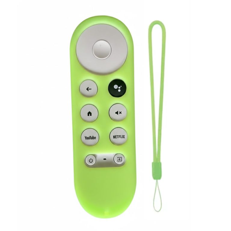 Funda protector para control Chromecast google Verde fosforescente