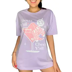 ENGELL - POLO OVERSIZE CHEERS YAL LILA