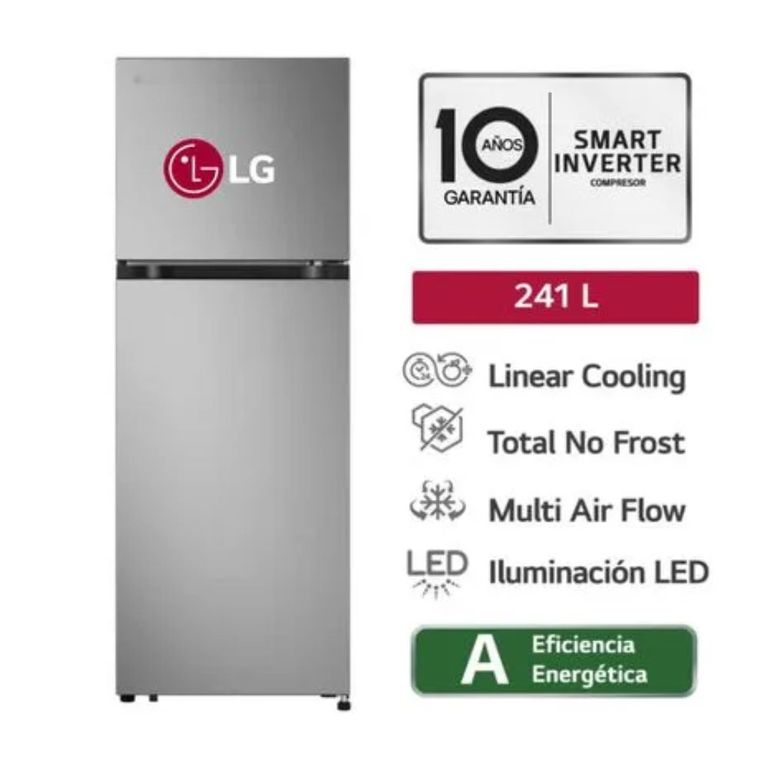 Refrigeradora VT24BPY 241L Top Freezer Inverter Eficiencia A Acero Inoxidable