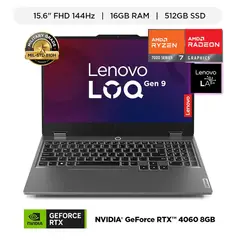 LENOVO - Laptop Loq 15ARP9 Ryzen 7 7435HS RTX4060 8GB 16GB 512SSD 15.6" FHD Windows 11