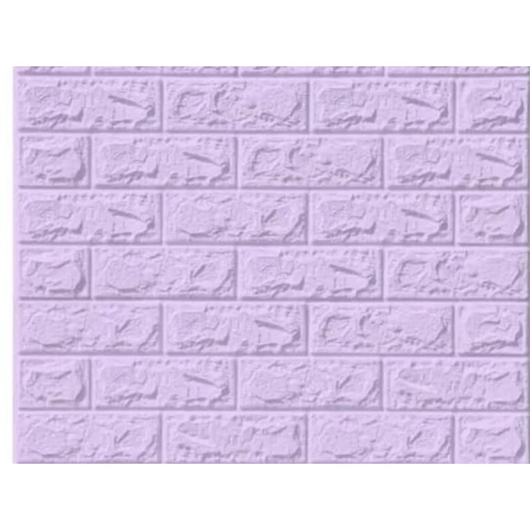 PAPEL TAPIZ LADRILLO LILA X 10 UNIDADES