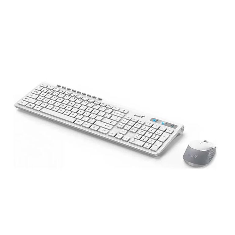 Teclado Y Ratón Slimstar 8230 Inalámbricos, Multimedia, Color Blanco, Conectividad