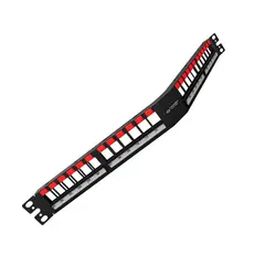 FURUKAWA - Tablero de conexiones 1U 19 negro con 24 puertos - Solución eficiente para red