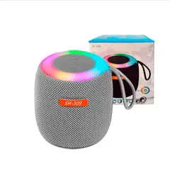 GENERICO - Mini Parlante Portátil SH-309 Bluetooth Con Luz LED - Plomo
