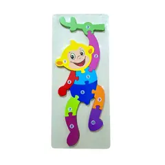 GENERICO - Rompecabezas Monito alto relieve enumerados