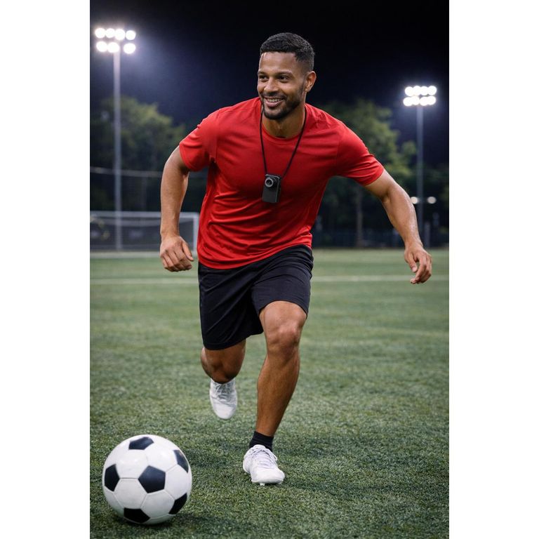 CAMARA DEPORTIVA PARA FUTBOL POV CORPORAL CON PANTALLA