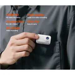 GENERICO - Cámara Deportiva Imantada POV Portátil con Pantalla integrada con collar