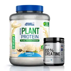 APPLIED NUTRITION - Critical Plant Protein - Proteina Vegana 1.8 kg vainilla + Creatina Universe Nutrition 250 g