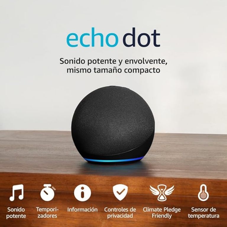 Echo Dot 5ta Gen Parlante Inteligente con Alexa - Negro Carbón