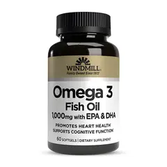 WINDMILL - Omega 3 - Fish Oil 1000 mg / 60 cápsulas