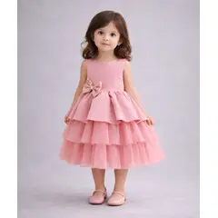 ARELYS - Vestido Niña Princesa 3 a 4 años Palo Rosa