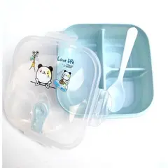 GENERICO - Taper para lonchera con cubiertos infantil