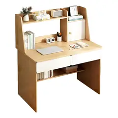 ANYHOGAR - Escritorio Con Estanteria 80109cm Cajón Gabinete Oficina
