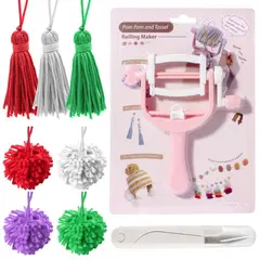 GENERICO - Máquina para hacer pompones a mano