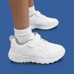 IMPULS - Zapatilla Escolar Unisex Blanco Delta10